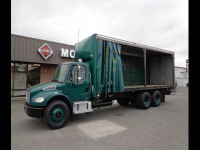 2007 FREIGHTLINER M2 BUSINESS CLASS CURTAIN VAN  GRAPEVINE, TX